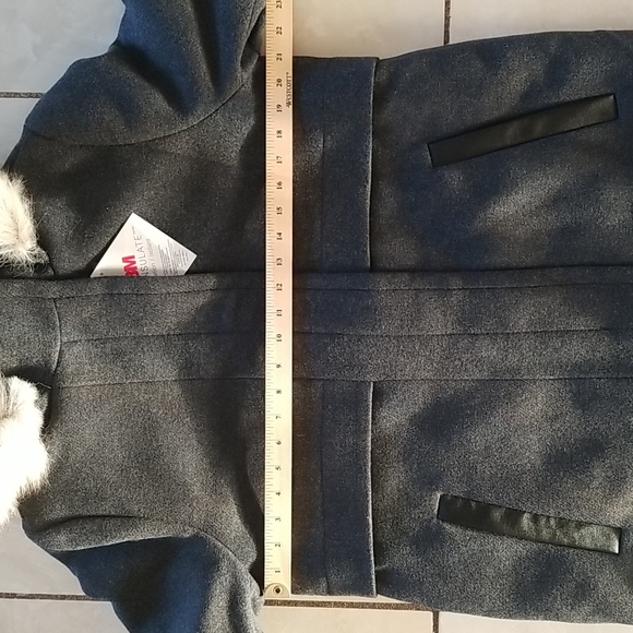 NWT RW & CO Hooded wool-blend coat - Picture 7 of 8